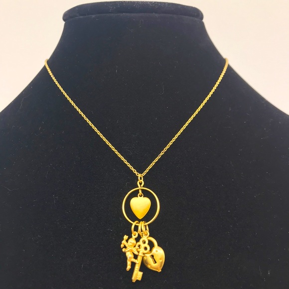 Brass Charm Necklace - Picture 2 of 6